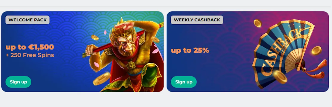 Kinghills Casino promotional banner showcasing current bonus offer